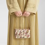 FENDI Baguette Pouch Pouch with chain in multicolor FF fabric - Image 4